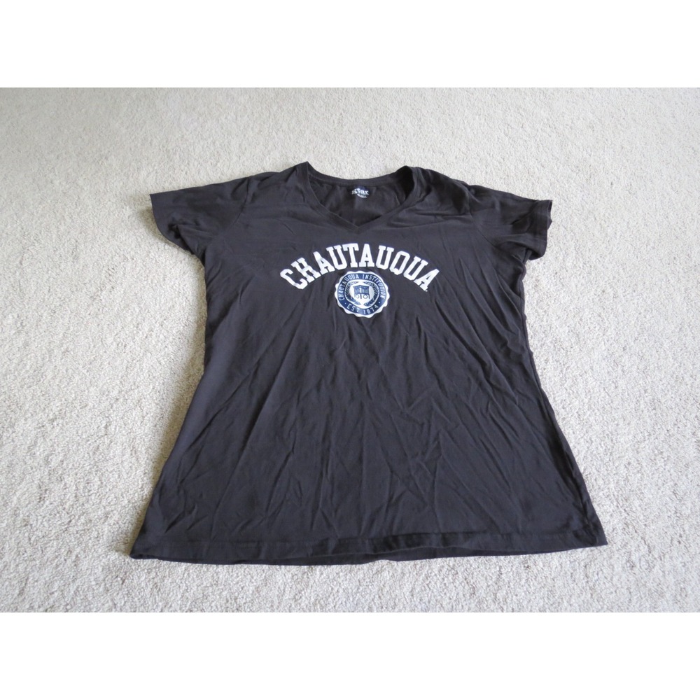 Gear For Sports Chautauqua Institution NY Black V-Neck T-Shirt Women XXL